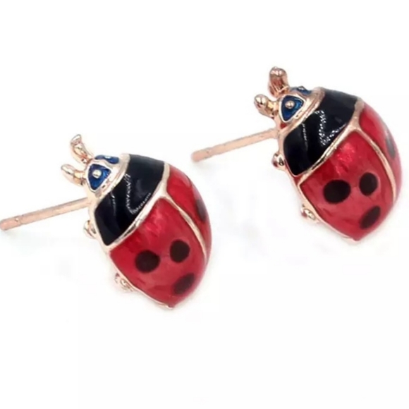 🐞 ladybug stud earrings - Picture 2 of 3